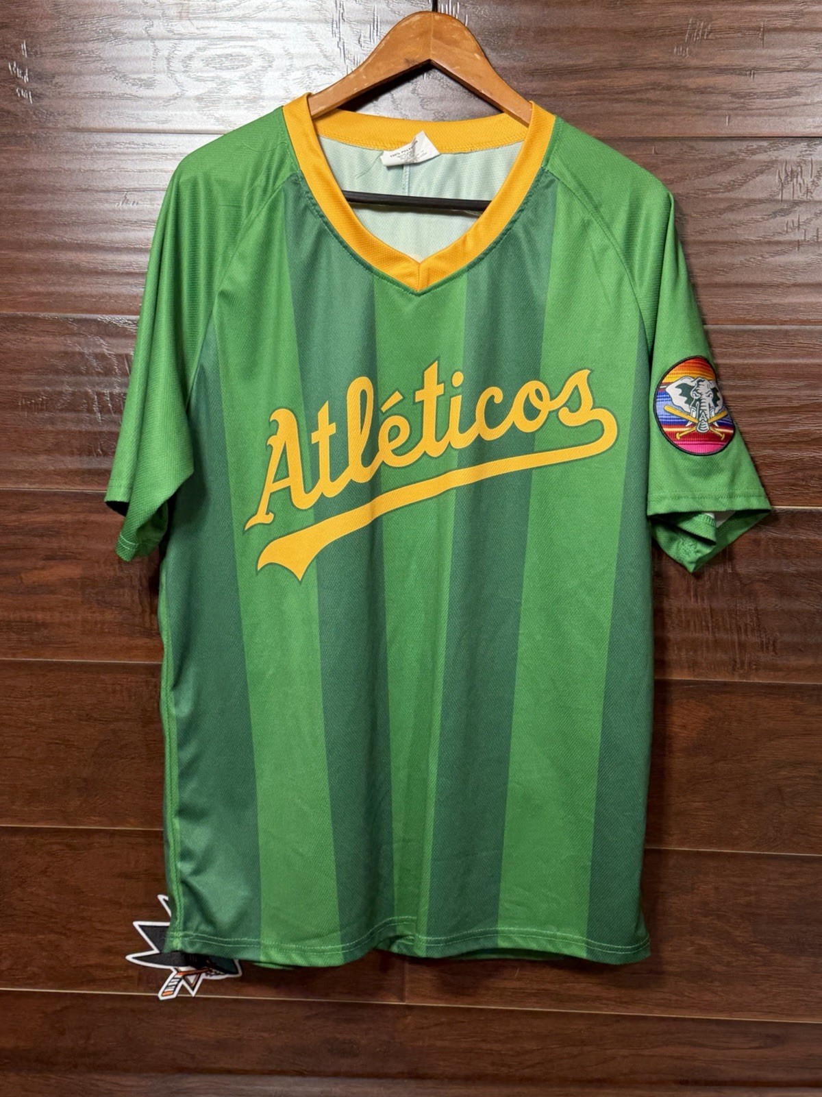 Oakland A’s Athleticos Latin Hispanic Heritage Futbol Soccer Jersey SGA Adult XL