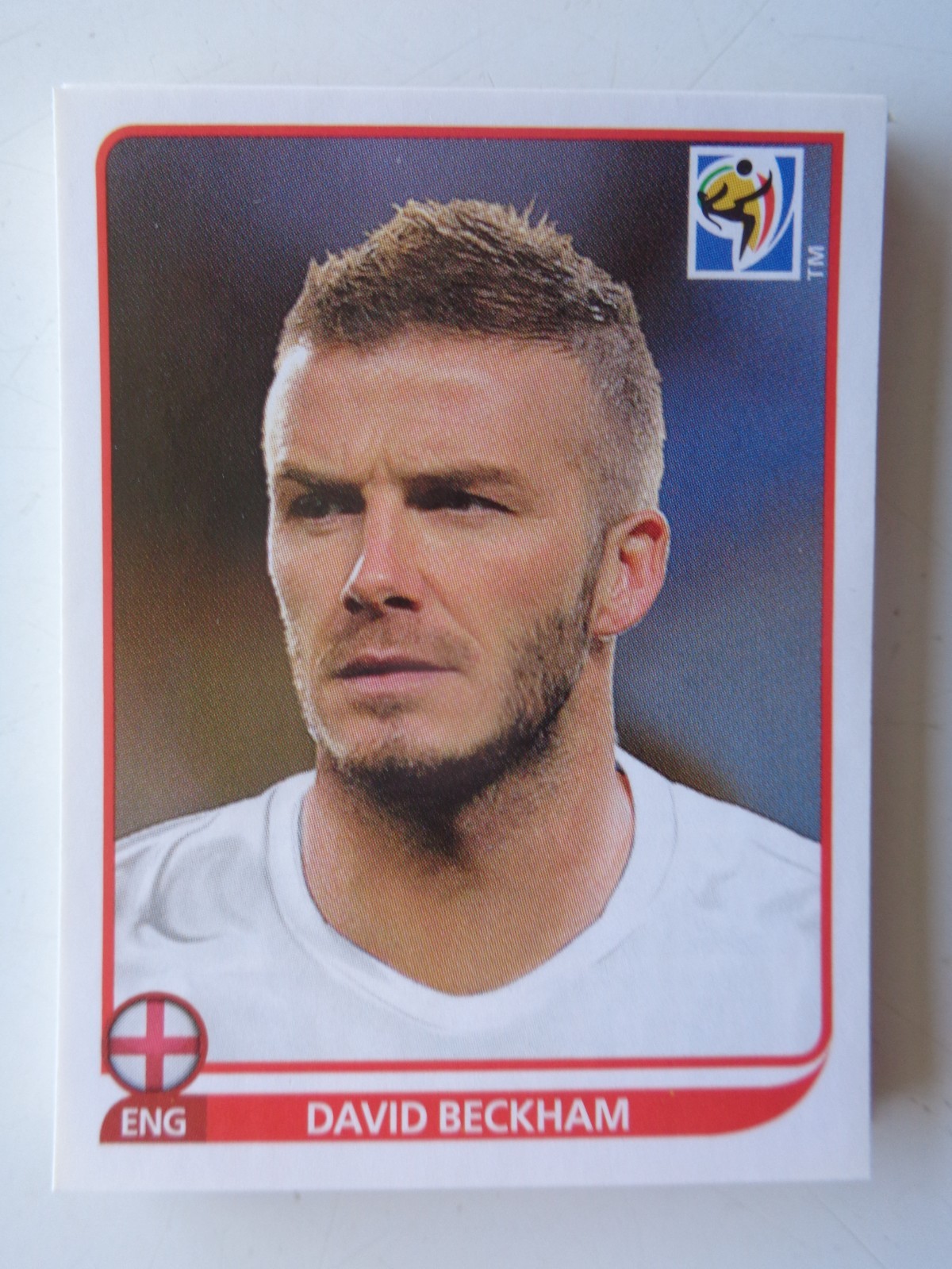 Panini South Africa 2010 World Cup Sticker NO # David BECKHAM England Coca Cola