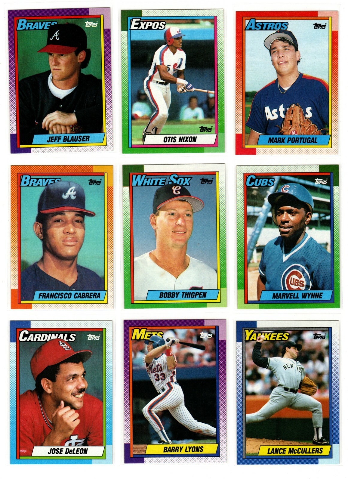 1990 Topps Baseball Trading Cards You Pick / Choose From List #s 251 – 450 /mb11