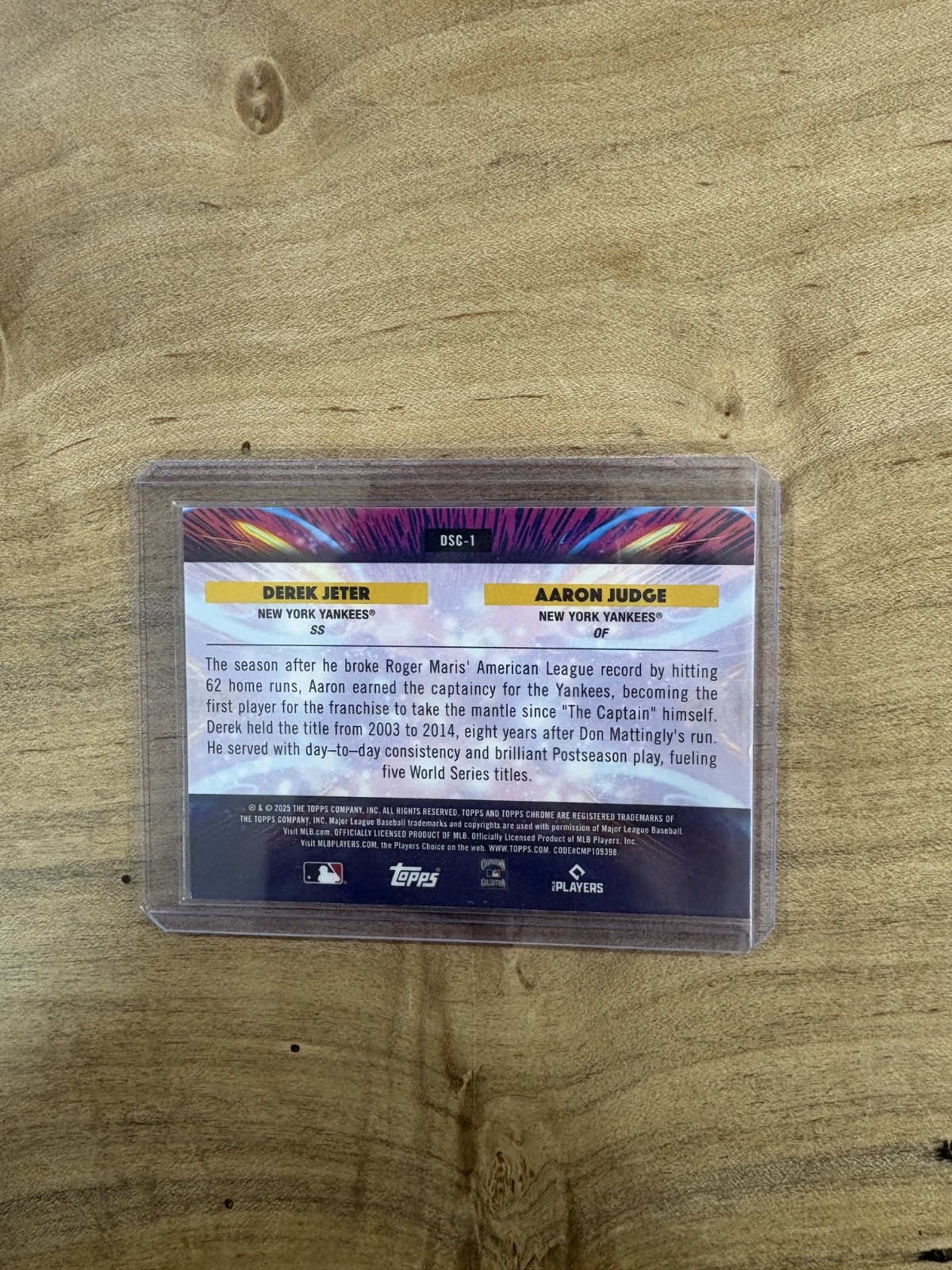 Derek Jeter Aaron Judge 2025 Topps Chrome Cosmic Star Clusters #DSC-1 Yankees