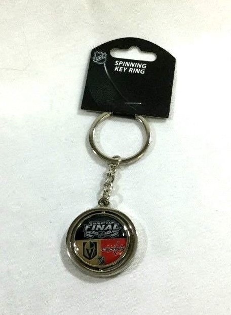 2018 Stanley Cup Finals Washington Capitals Las Vegas Knights Spinning Keychain