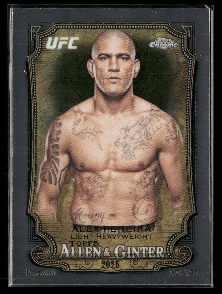 Alex Pereira 2026 Topps Chrome UFC Allen & Ginter #AG-1 MMA/UFC