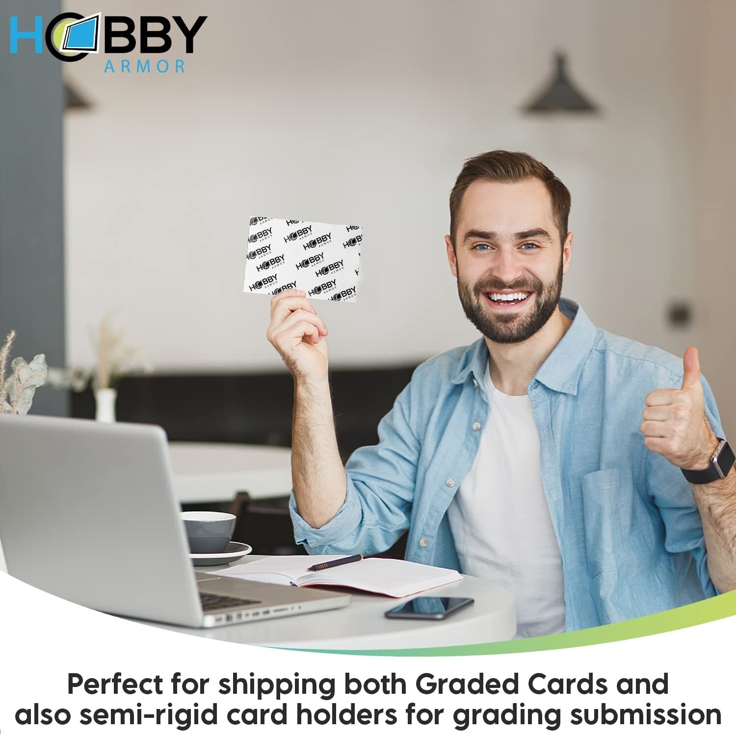 Hobby Armor Graded Card Shipping Protectors 4″ x 6″ Trading Card Mailer 500 Pack