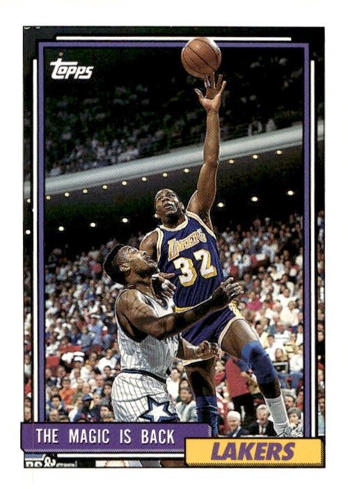 Earvin Magic Johnson 1992-93 Topps Basketball – #54 – Los Angeles Lakers
