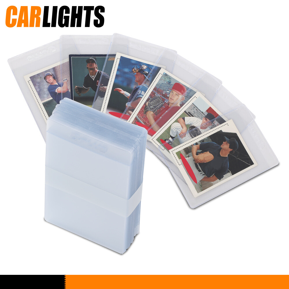 200PCS Waterproof Card Holders I Large Semi Rigid PSA Grading Submission