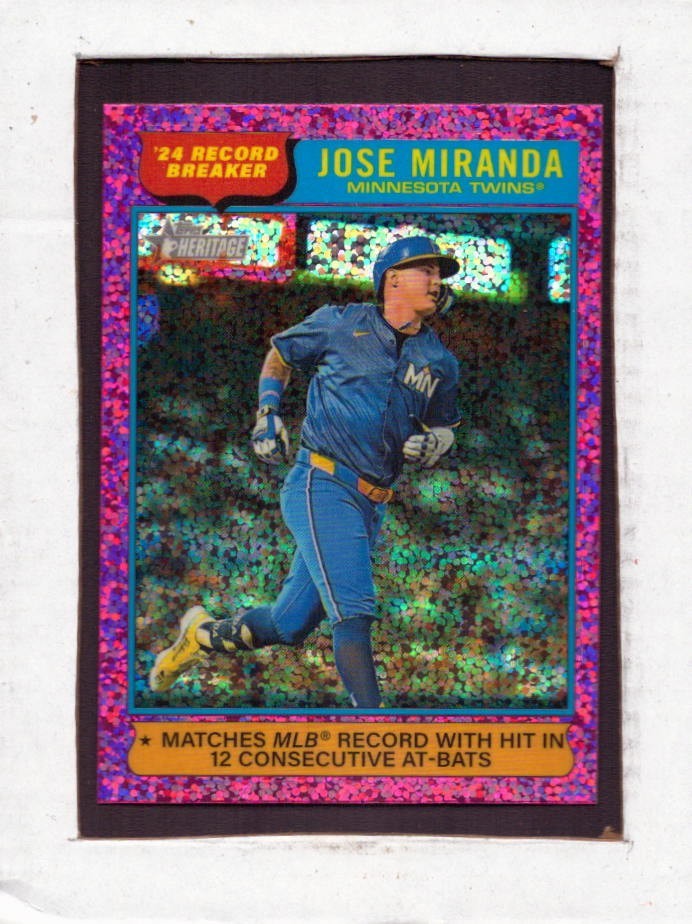 2025 Topps Heritage Chrome Pink Sparkle – You Pick – Finish Your Set