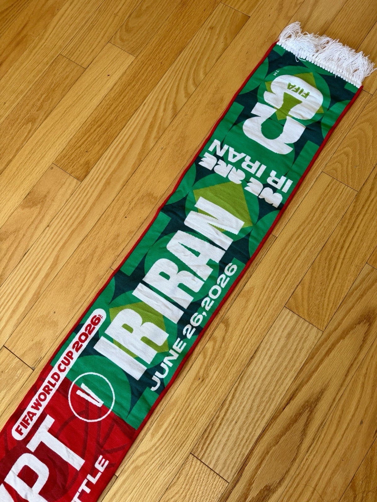 FIFA World Cup 2026 Official Licensed Match Scarf Egypt vs Iran – June 26, 2026
