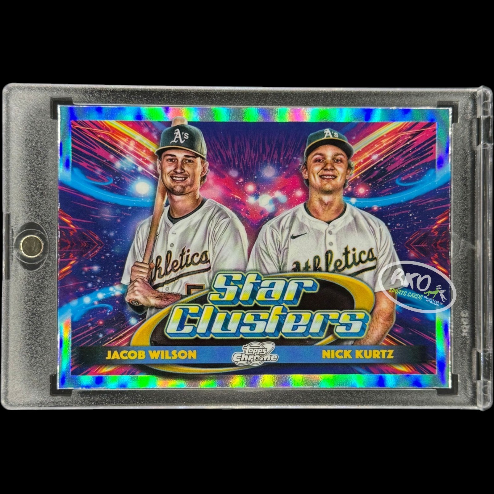 Nick Kurtz Jacob Wilson RARE ROOKIE DUAL REFRACTOR INVESTMENT CARD CHROME A’s