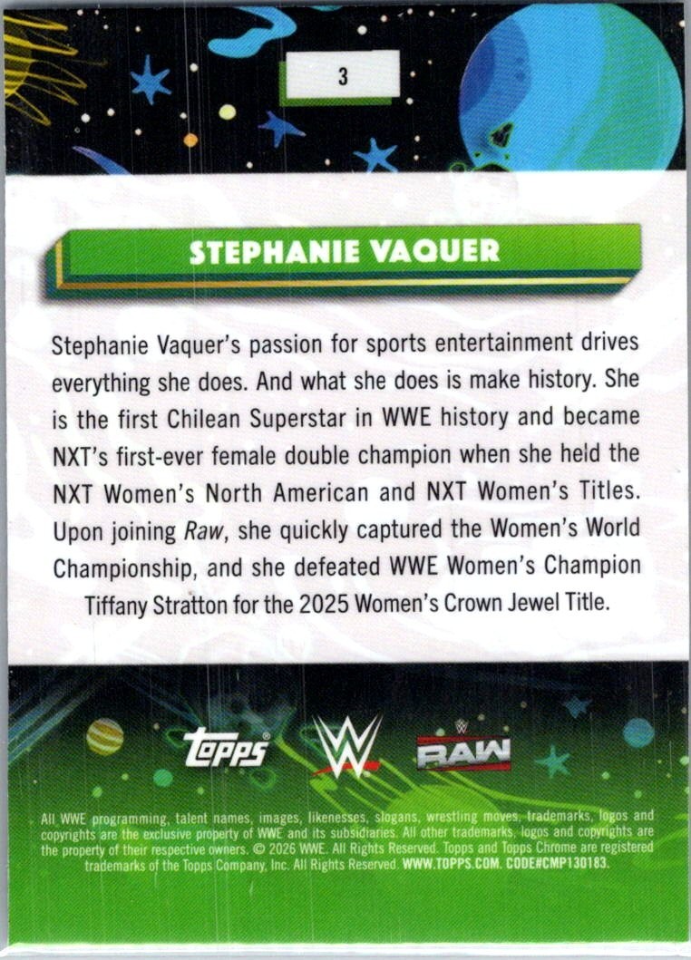 2026 Topps Chrome COSMIC WWE Complete Your Set #1-200 You Pick Buy 3 Get 1 Free