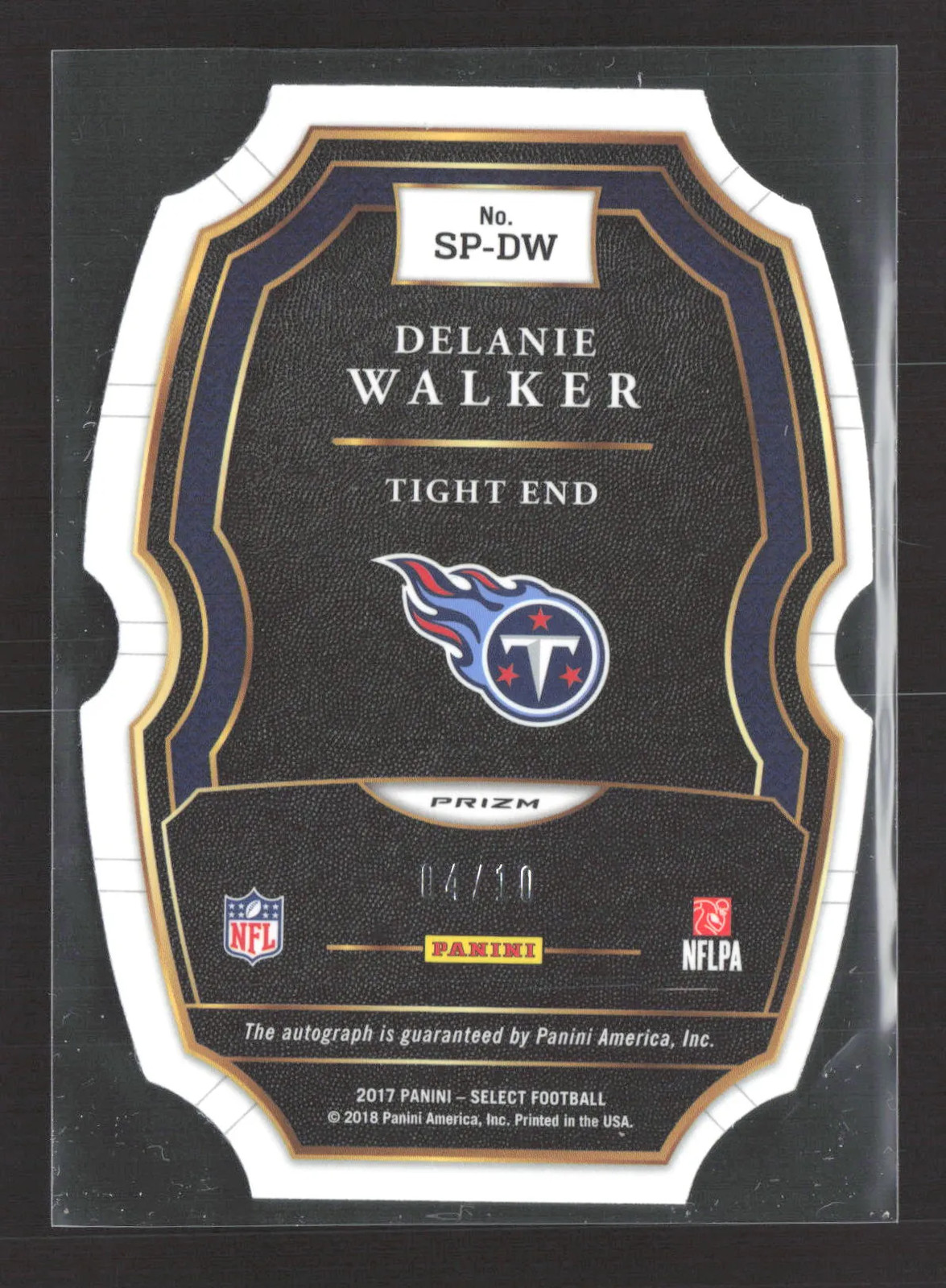 2018 Panini Select Prizm Delanie Walker #SP-DW Tie-Dye 04/10