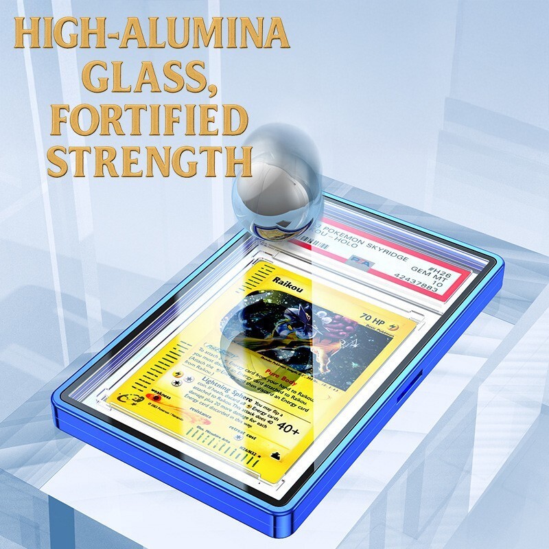 PSA/BGS Magnetic Metal Slab UV Protector Case Graded Cards Holders Display Case