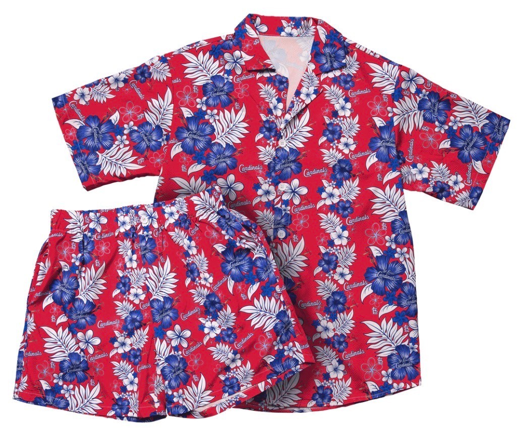 🚨 SIZE MEDIUM ST. LOUIS CARDINALS ALL OVER PRINT SHIRT & SHORT SET 6/26/26 SGA