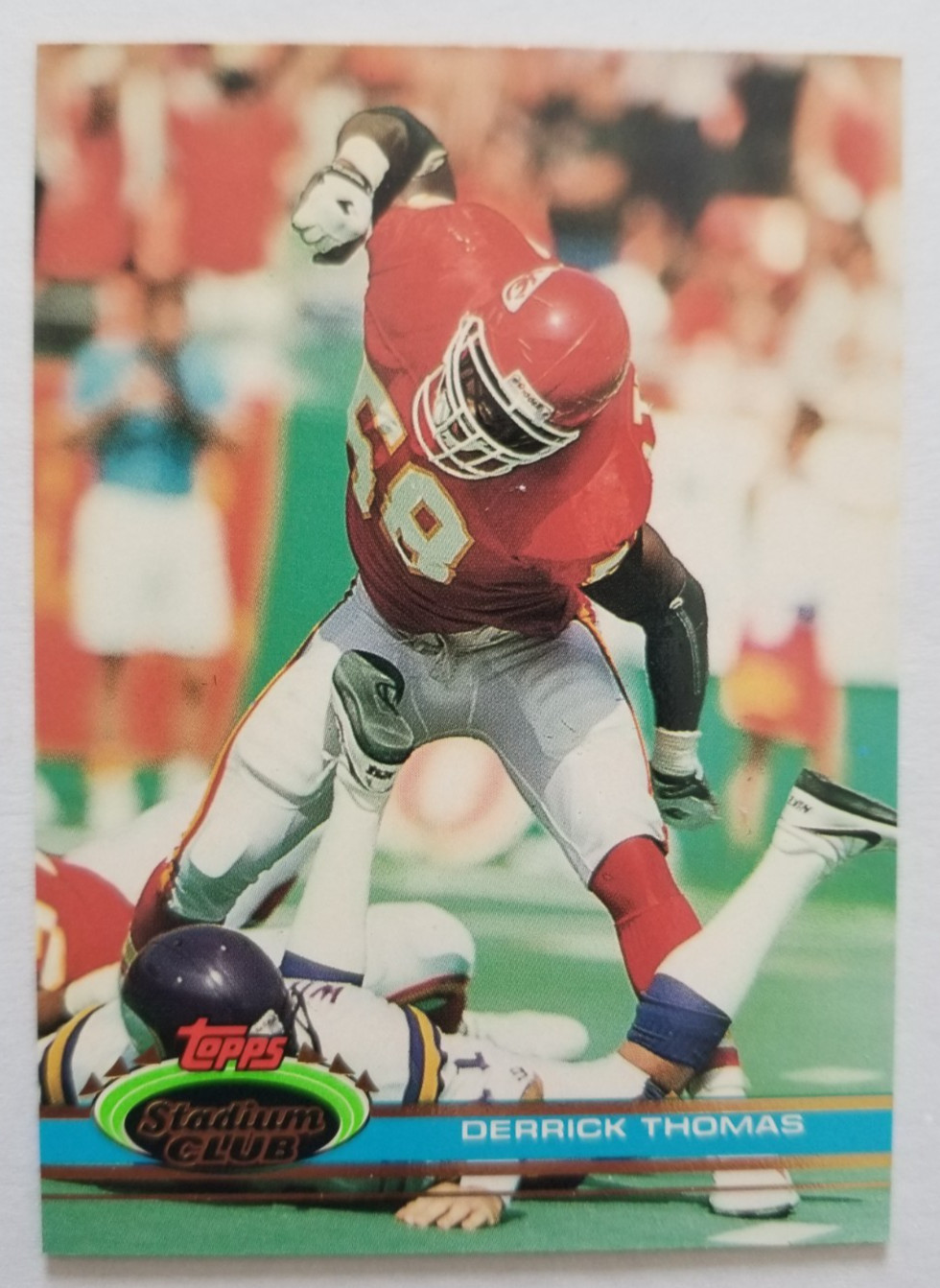 Derrick Thomas 1991 Topps Stadium Club #355 Kansas City Chiefs