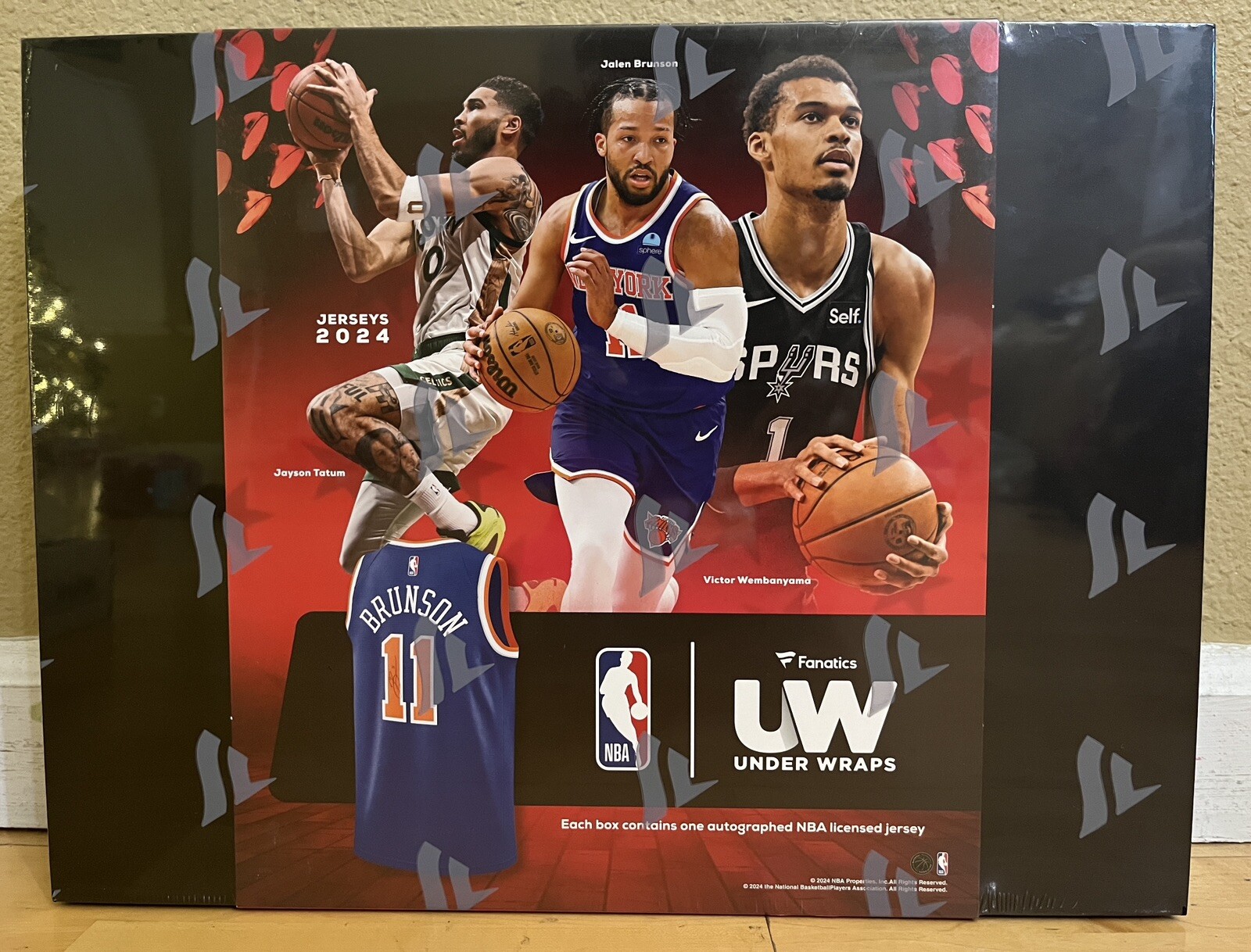 Brand New! Factory Sealed! Fanatics 2024 NBA Under Wraps Mystery Signed Jersey