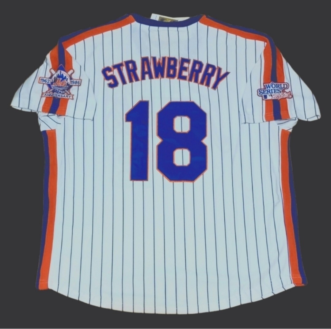 Darryl Strawberry New York Mets 1986 WS Men’s Pullover Baseball Jersey