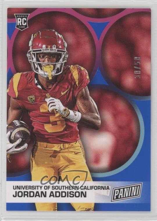 2023 Panini Father’s Day Football Blue 30/50 Jordan Addison #FB14 1c0k