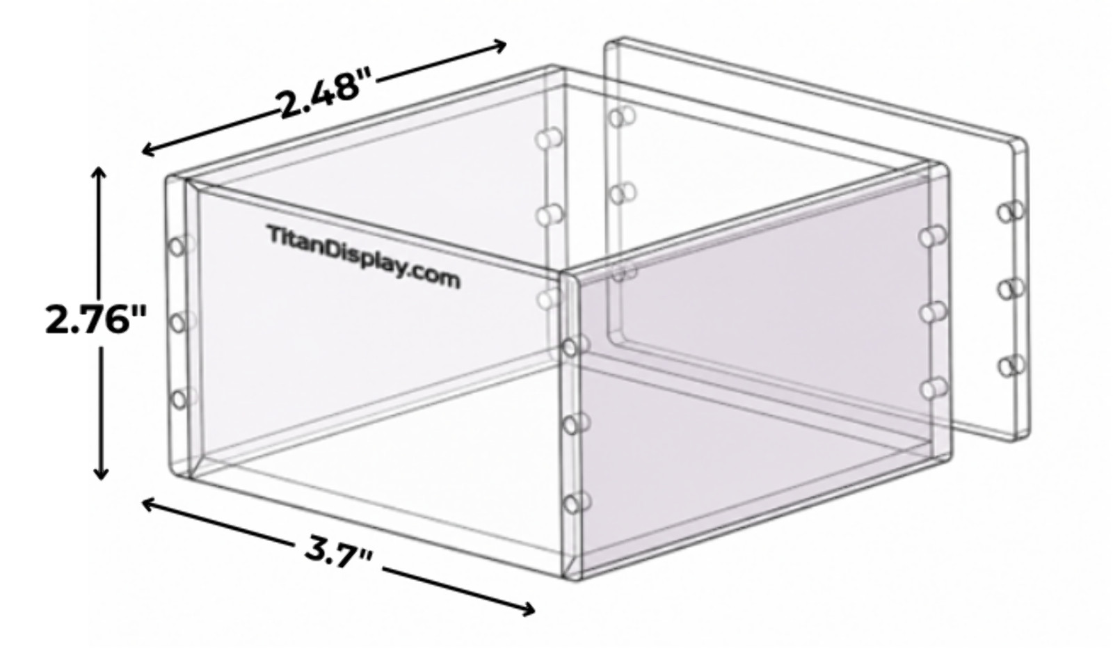 Stackable Premium Acrylic Display Case w/ Magnetic Lid for Traded Sets