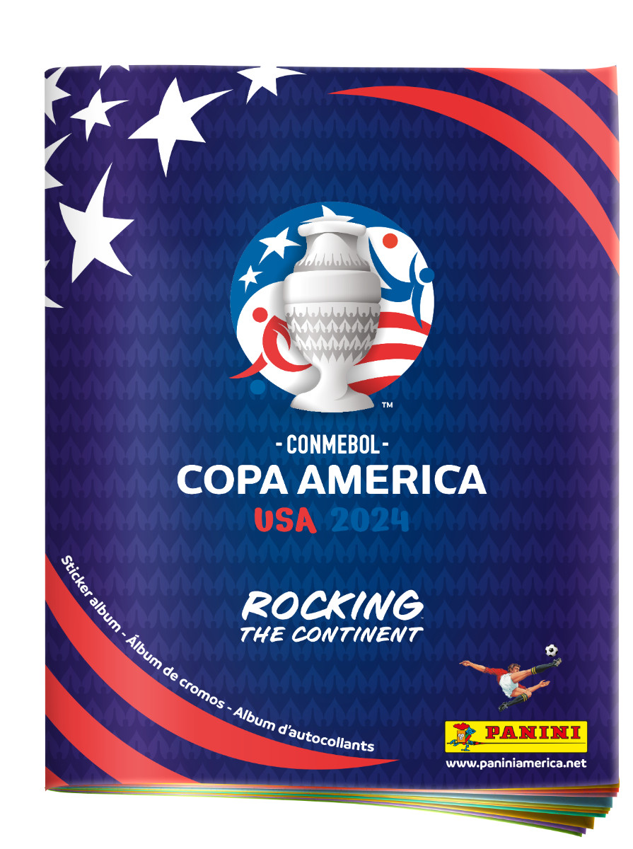 2024 Panini CONMEBOL COPA AMERICA USA HUGE 64 Page Collectors ALBUM-10 Stickers!