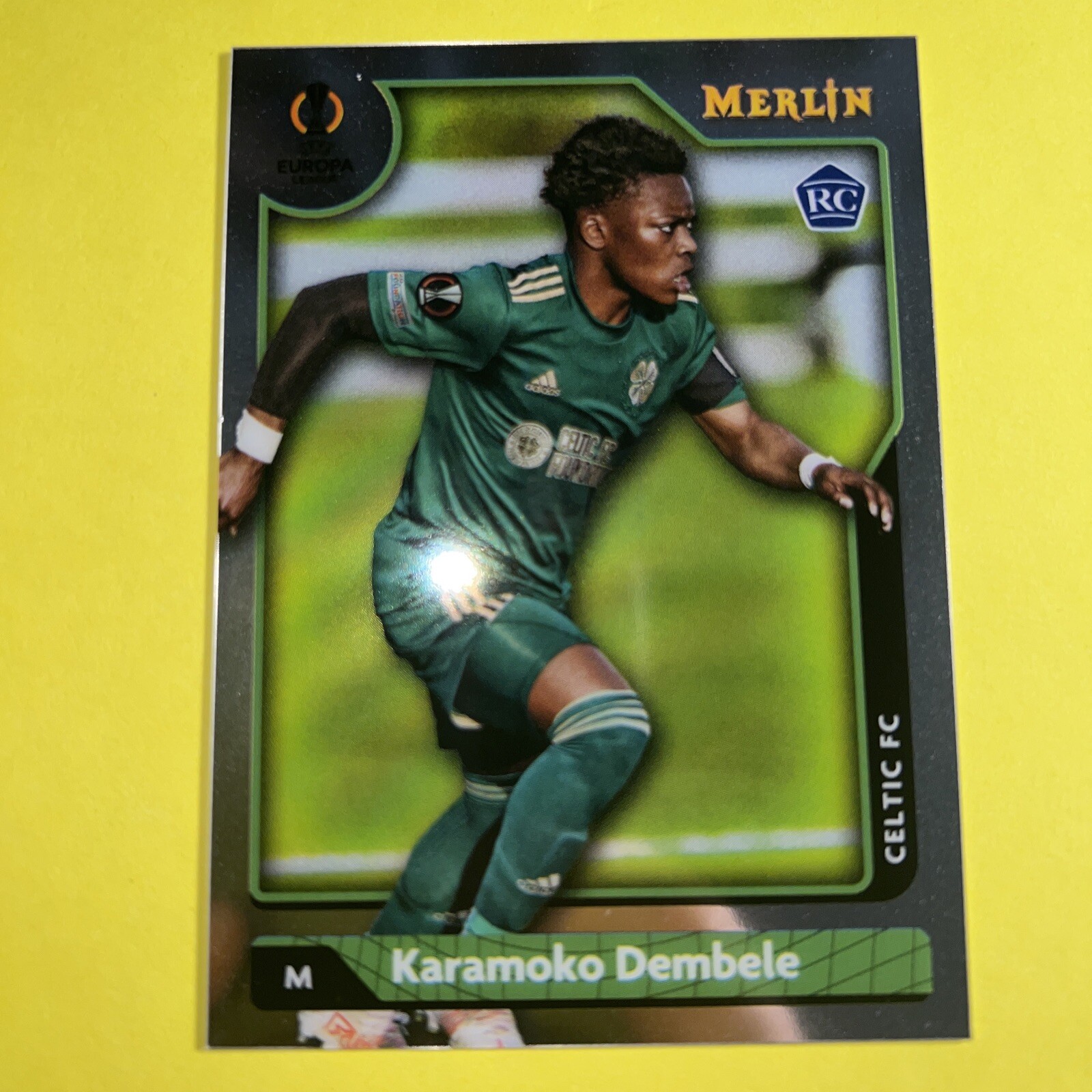 2021-22 Merlin Chrome UEFA Base Rookie RC #53 Karamoko Dembele Celtic FC