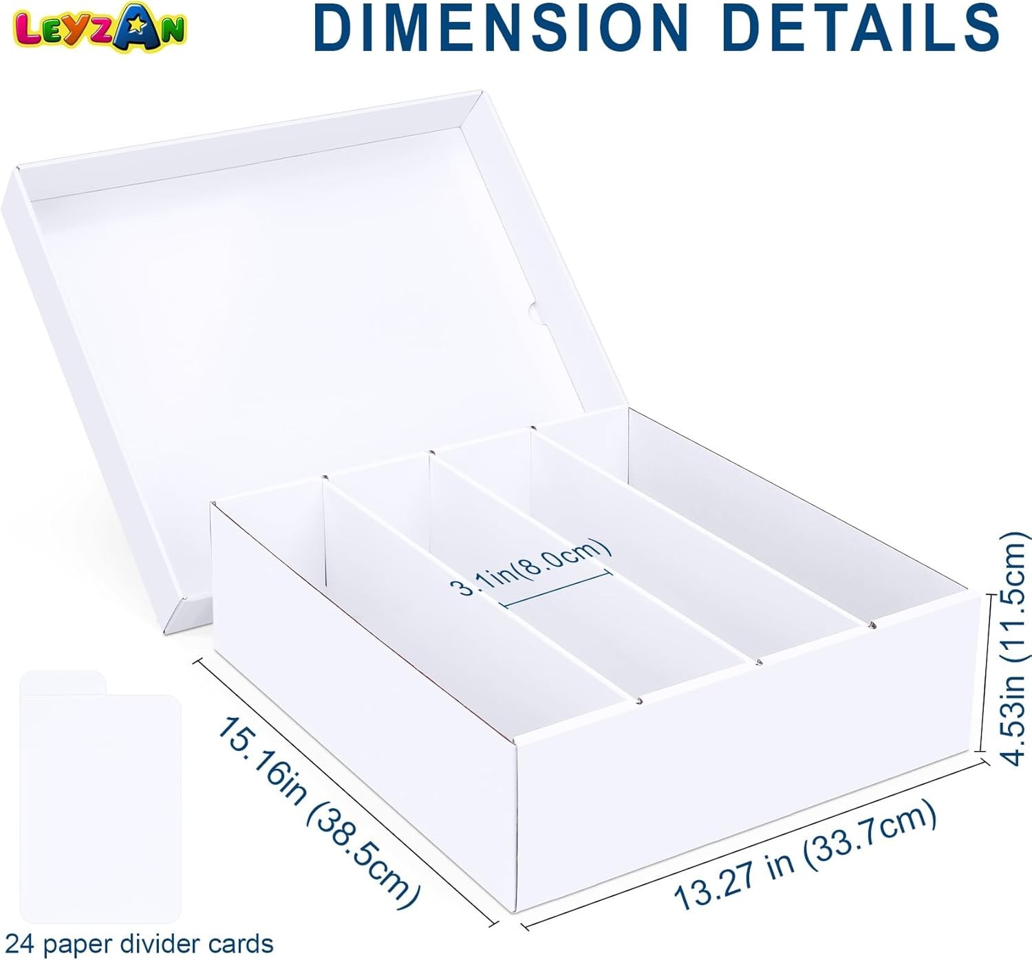Large Capacity Trading Card Box, 3200 Cards, Waterproof, Foldable, Organizer