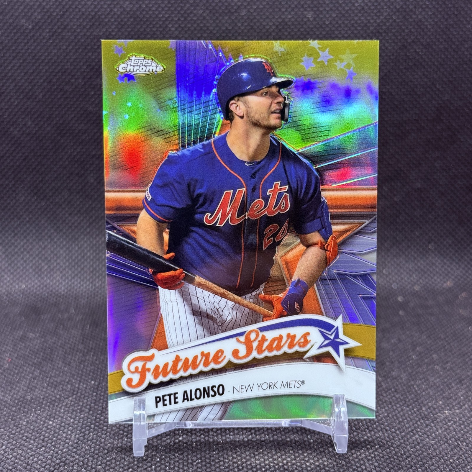 Pete Alonso 2020 Topps Chrome #FS-1 Future Stars Gold Refractor #/50