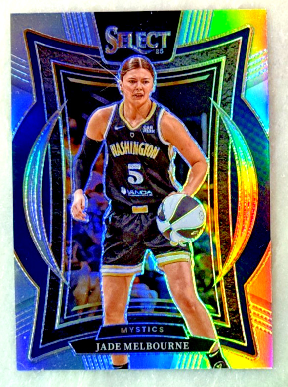 Jade Melbourne 2025 Panini Select WNBA Concourse Silver Prizm Card-#3 Mystics