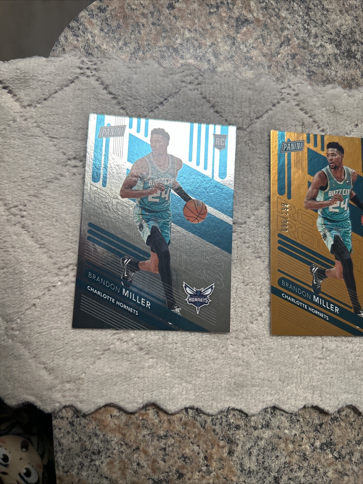 BRANDON MILLER /199 And Silver Foil 2 Card Lot Read Description