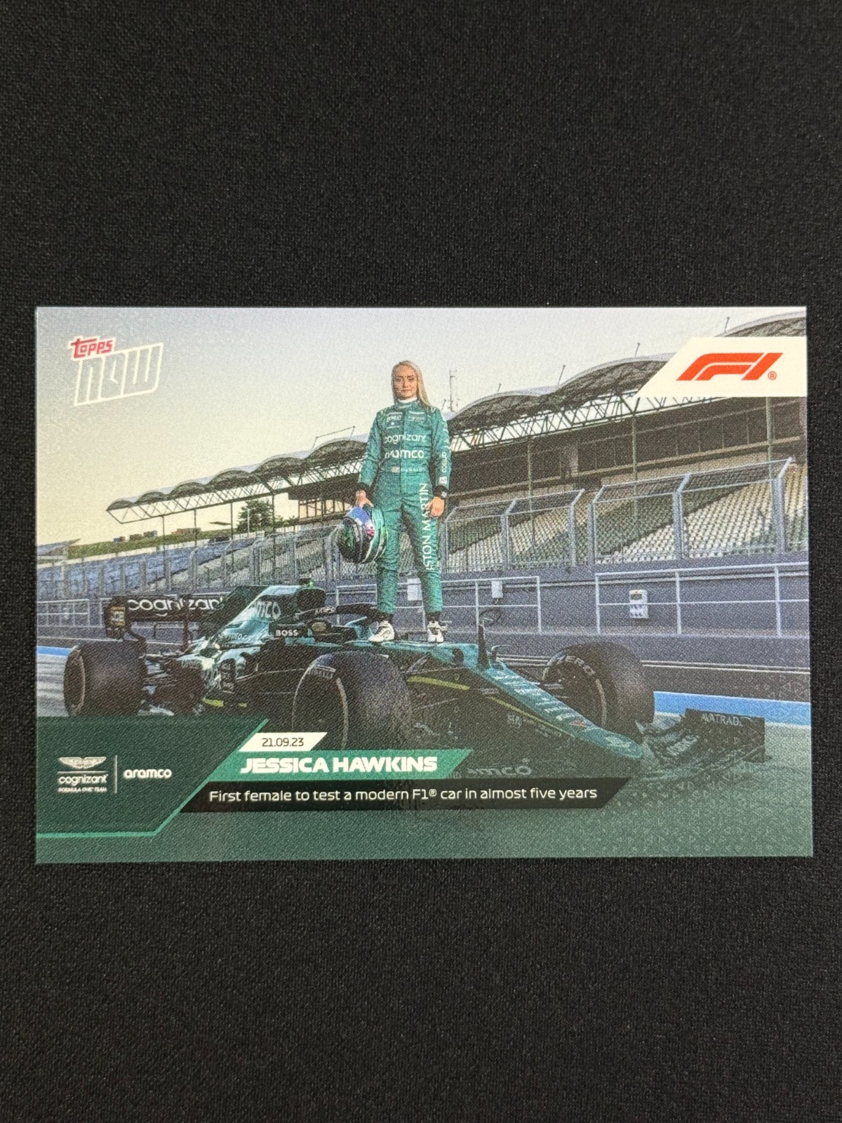 2023 Topps Now Formula 1 – Jessica Hawkins #53 First Female to test F1 Car