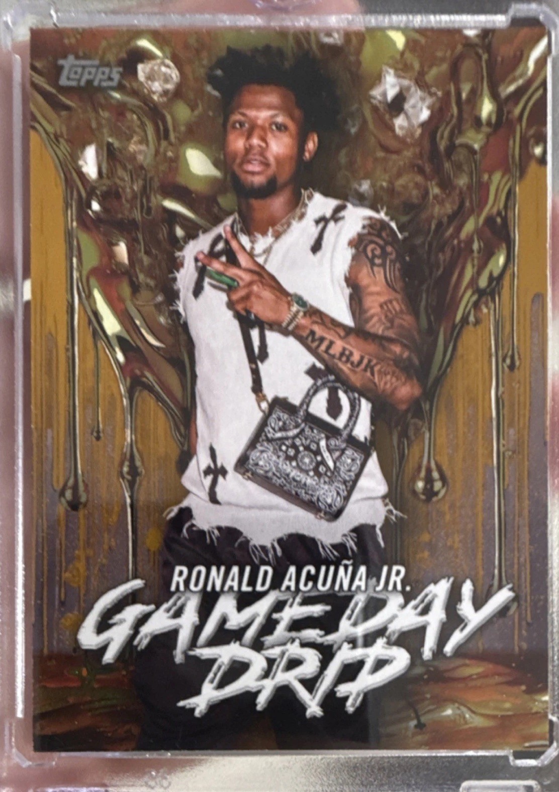 2026 Topps Series 1 Game Day Drip Insert Ronald Acuña Jr. #GD-6 Braves /50
