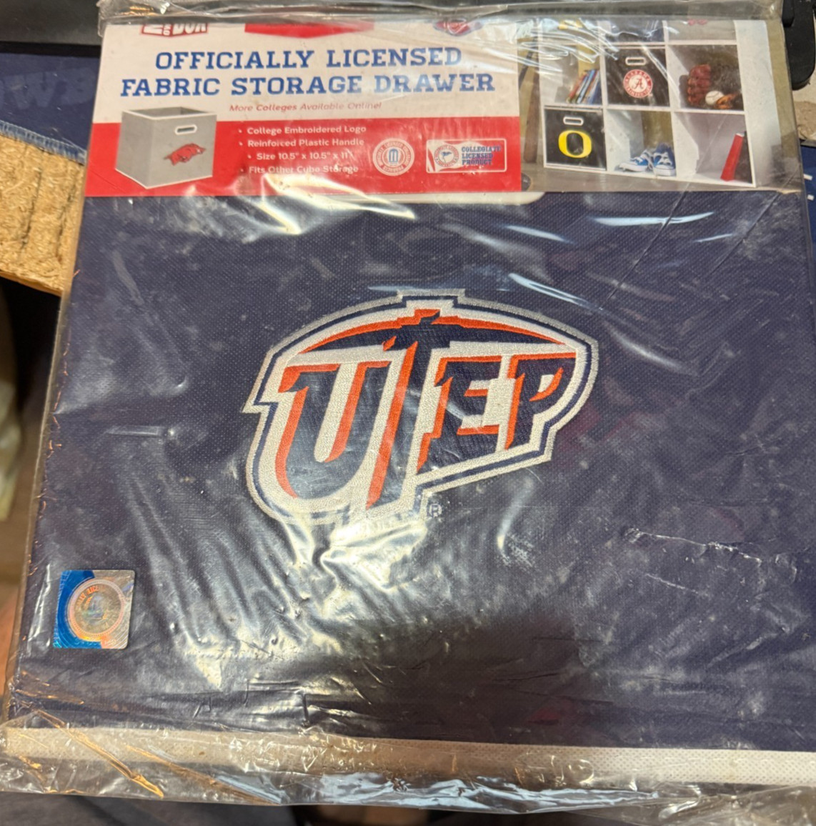 UTEP MINERS–FABRIC STORAGE DRAWER