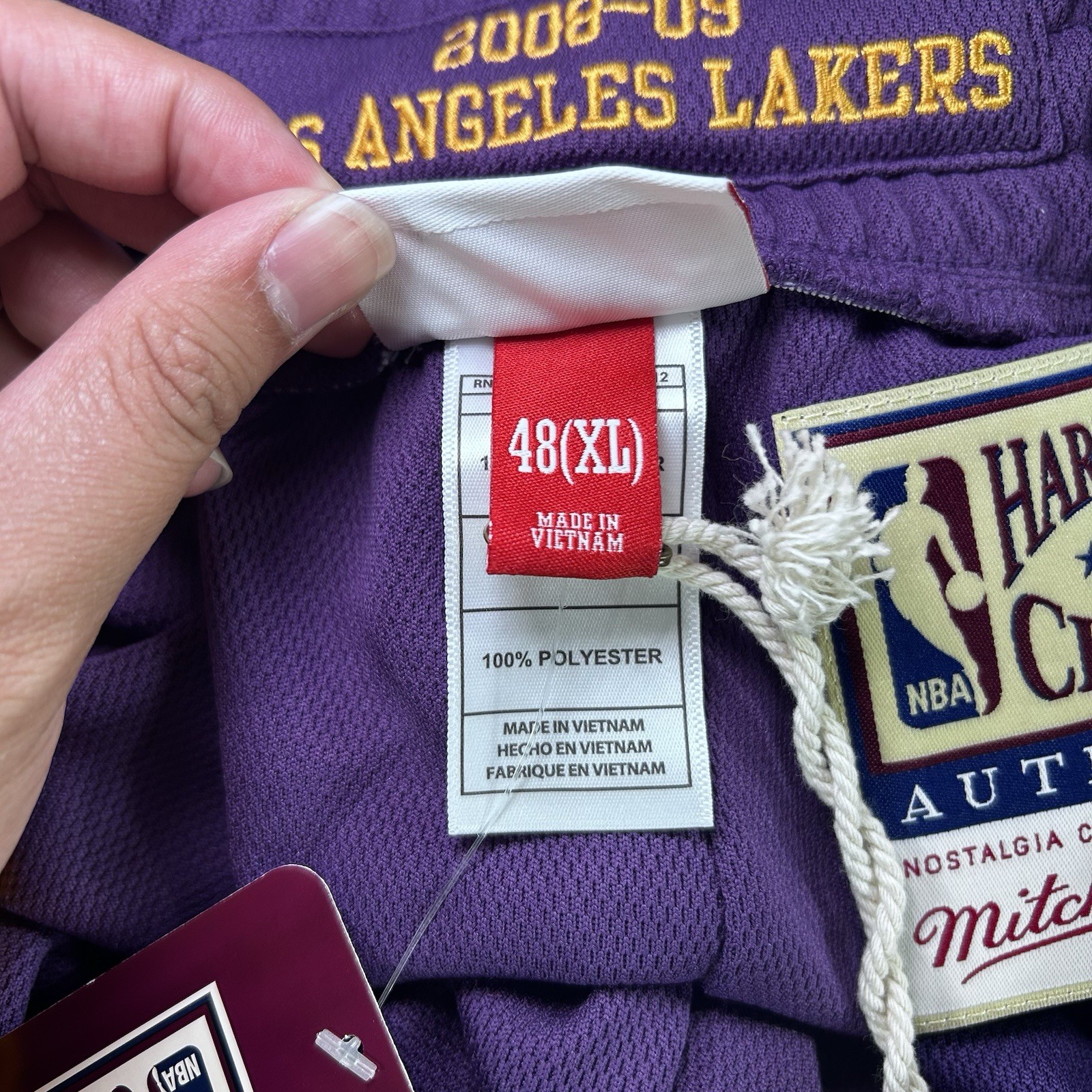 Mitchell & Ness Authentic NBA Los Angeles Lakers (2008-09) Shorts 48 XL Purple