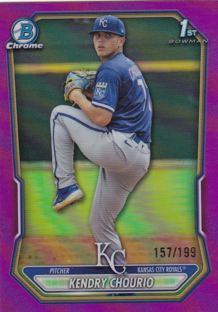 KENDRY CHOURIO /199 BOWMAN CHROME PROSPECTS 1ST FUCHSIA REFRACTOR RC #BCP-7 2026