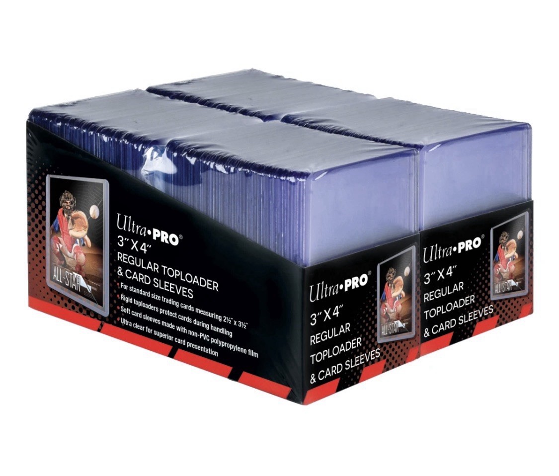 Ultra PRO 200 Count Regular 3×4 Toploaders & Soft Protector Sleeve Card Set