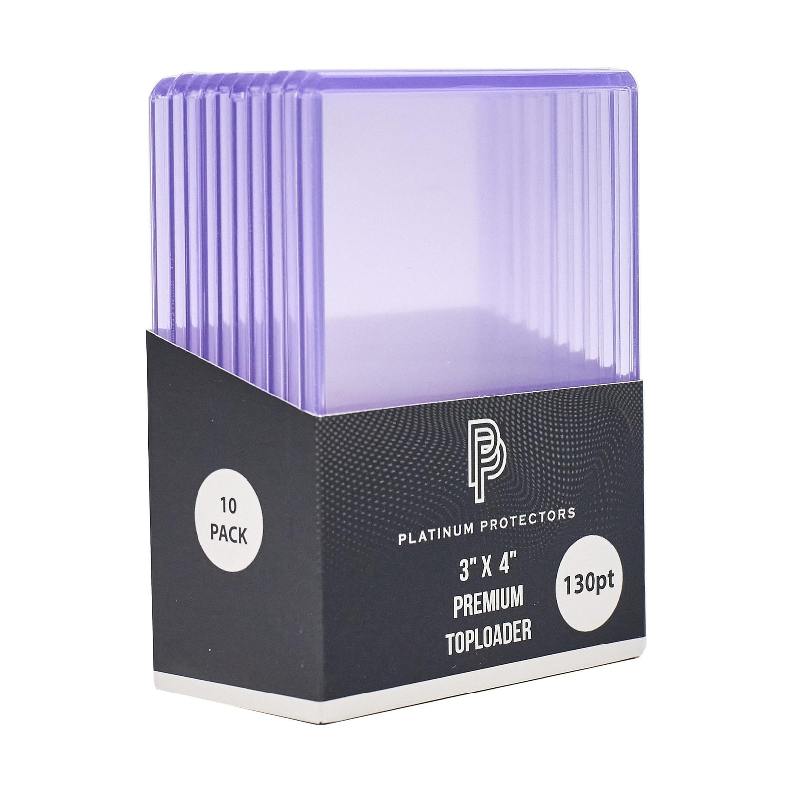 Platinum Protectors 130pt Toploaders Trading Card Protectors 50 Ct Clear Hard