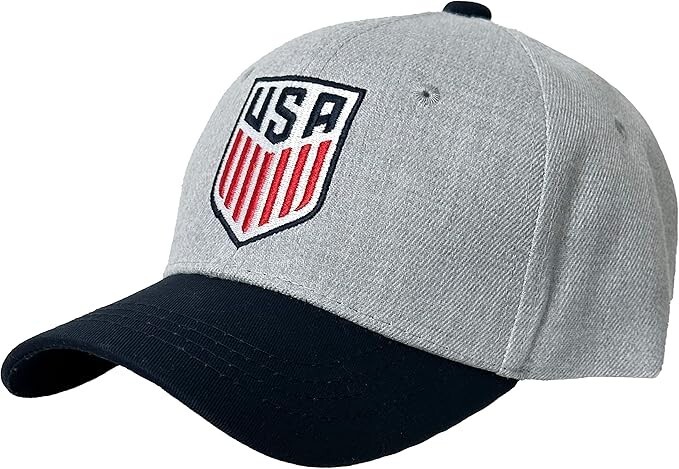 USMNT Gray Hat – Adjustable Fit – Authentic – Embroidered Detail
