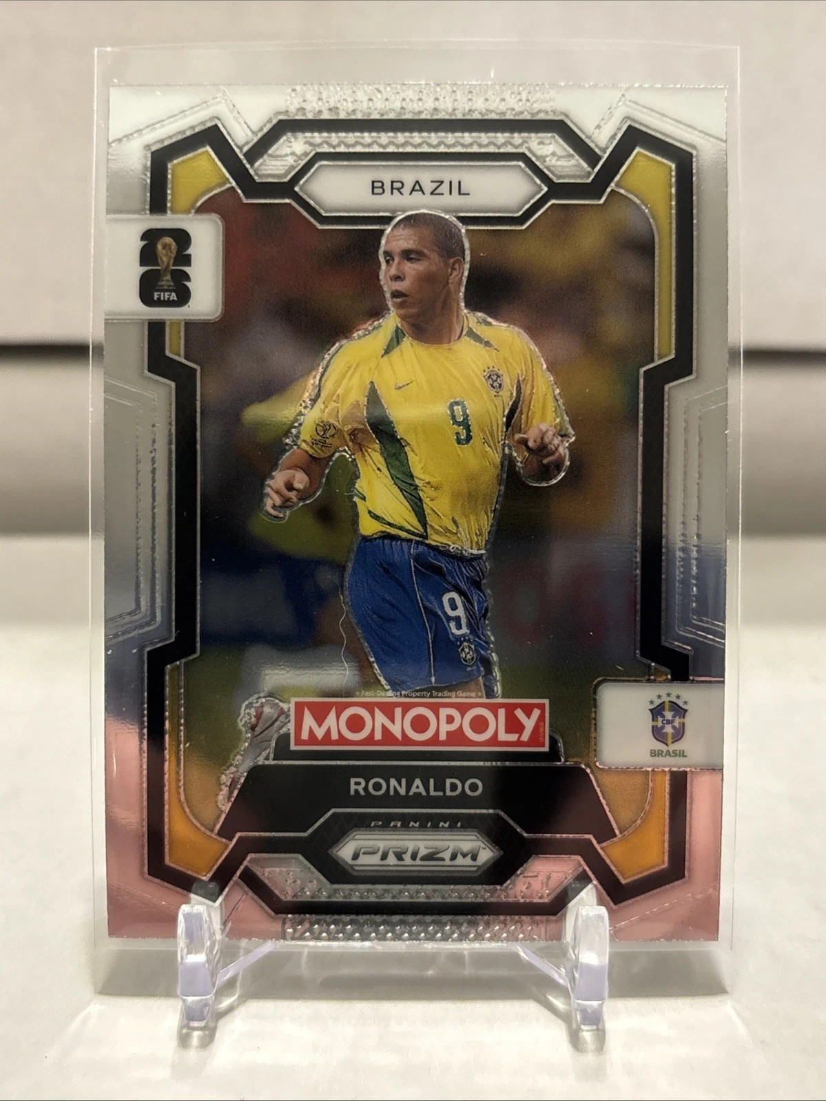 2026 Panini Prizm Monopoly FIFA World Cup Ronaldo Card #18 Brazil