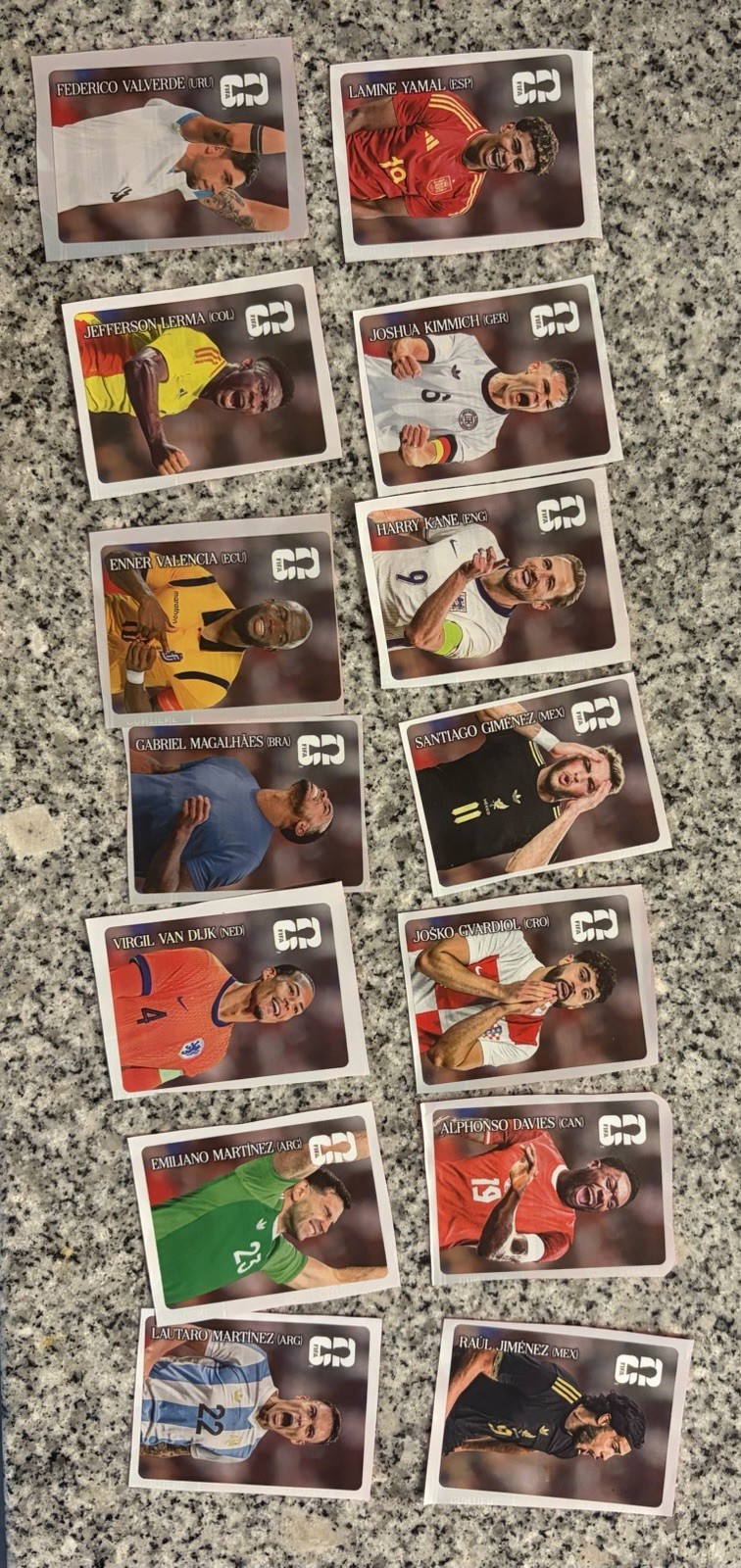 Panini FIFA World Cup 2026 Coca-Cola Complete 14 Sticker Set Rare LATAM Version