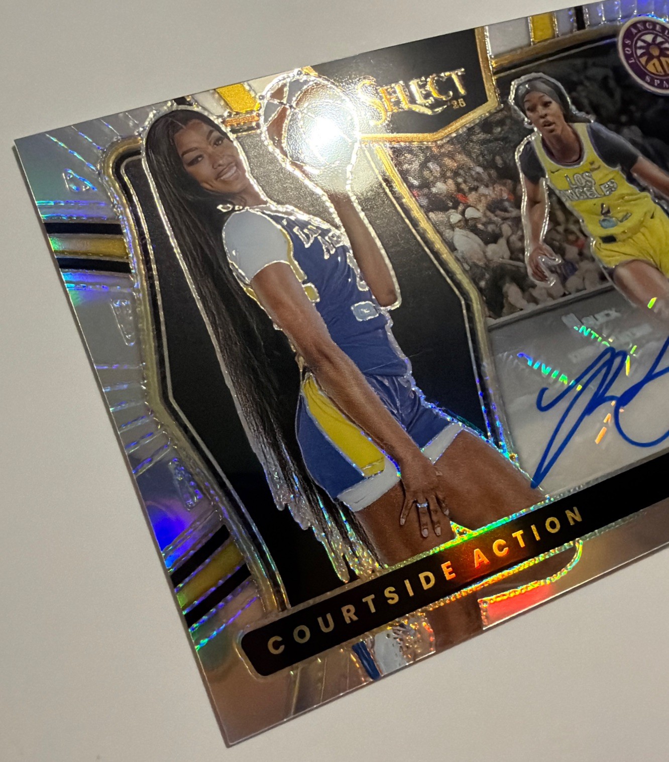 Rickea Jackson Courtside Action Silver Prizm Auto ( 2025 Select WNBA Sparks Sky)