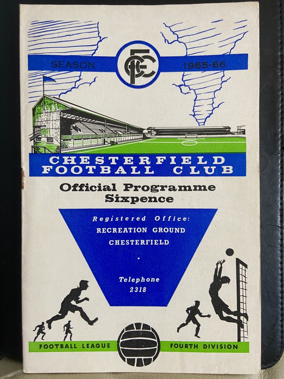 CHESTERFIELD v BRADFORD PARK AVENUE, 27/12/1965, DIVISION 4, EXCELLENT CONDITION
