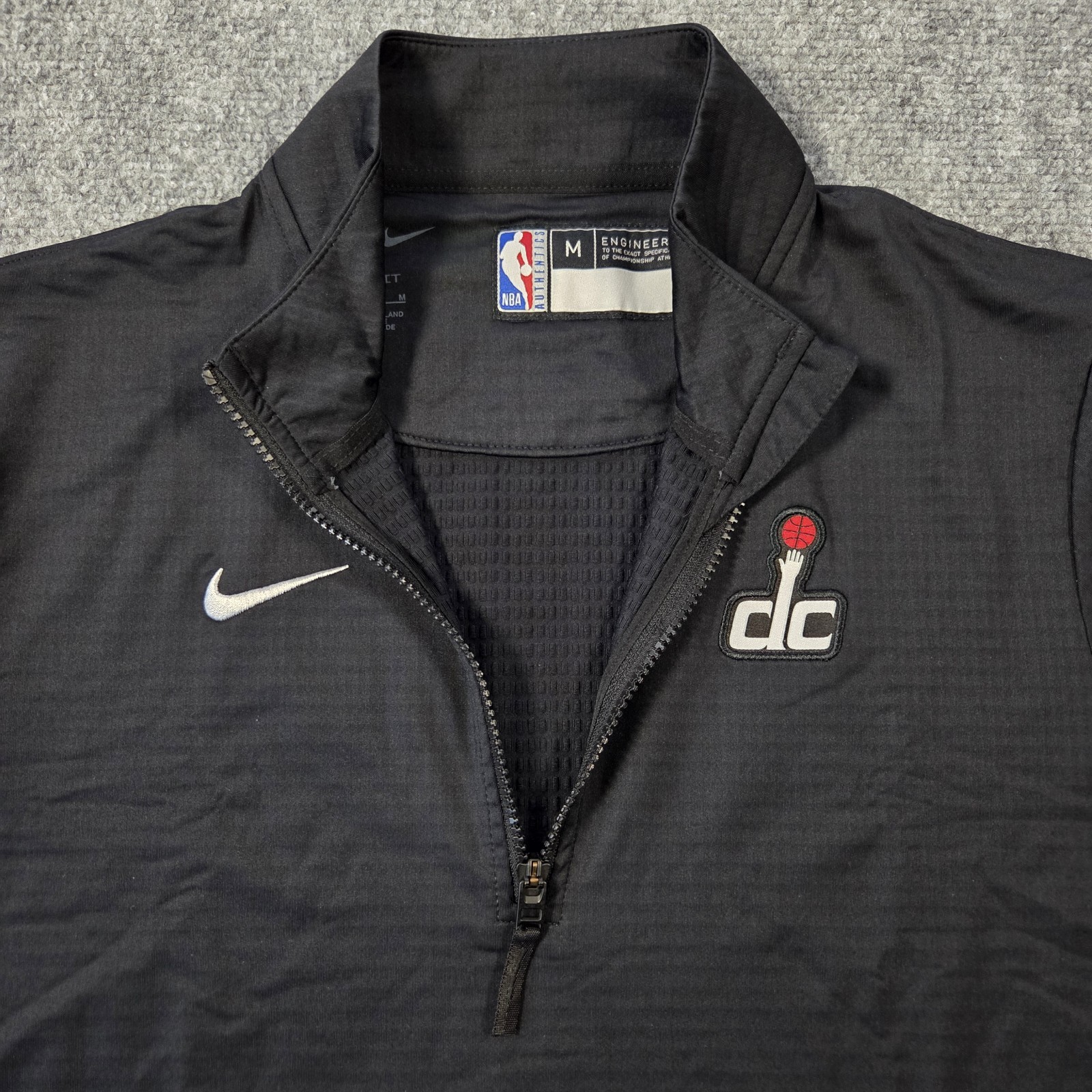 Nike Washington Wizards NBA Authentics Pullover Mens Medium Black FV0938-010