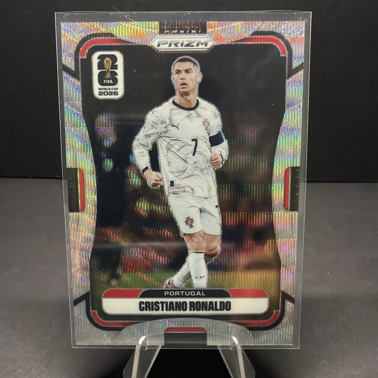 2026 Panini Prizm FIFA World Cup World Cup CRISTIANO RONALDO WAVE PRIZM PORTUGAL