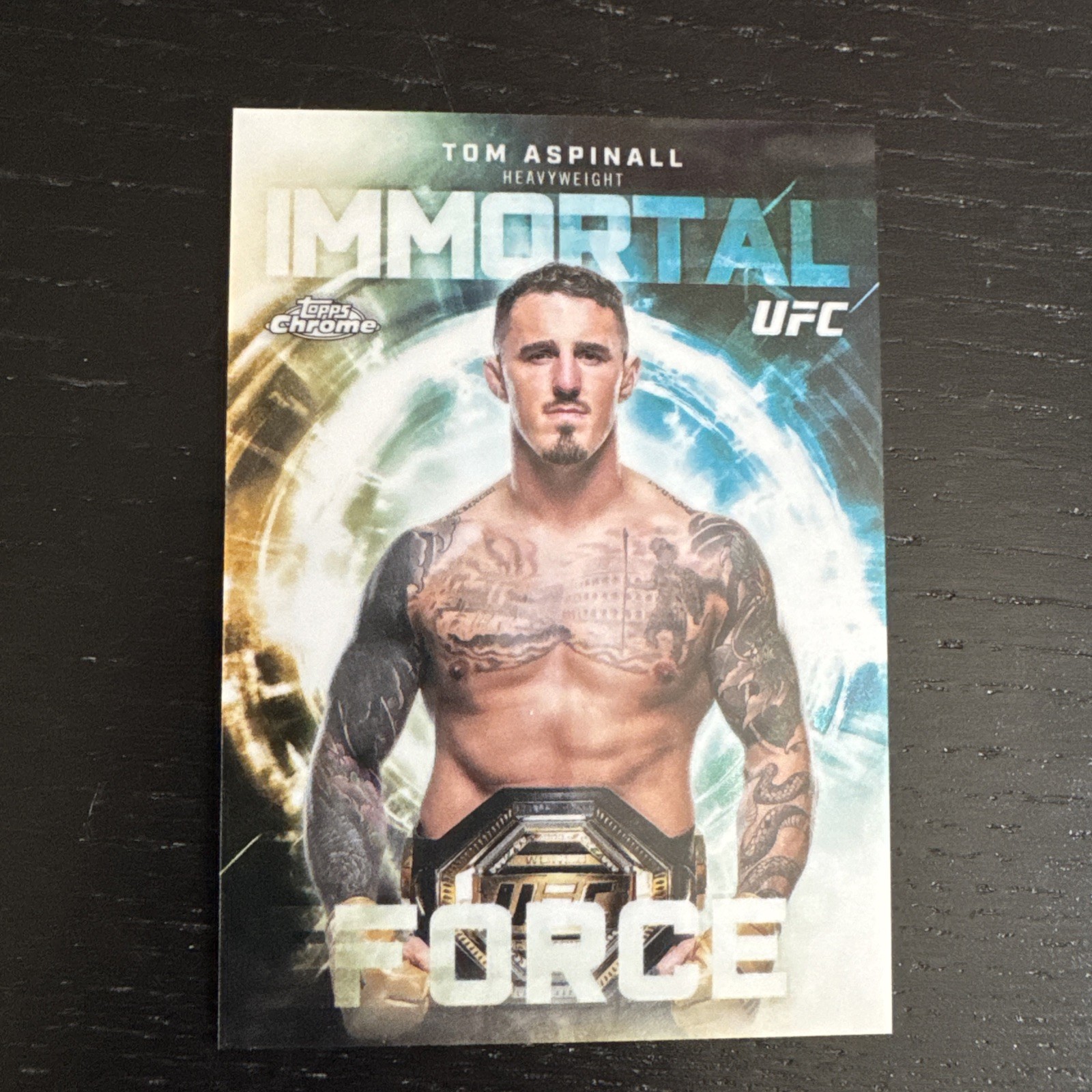 Tom Aspinall 2026 Topps Chrome UFC #IF-19 Immortal Force SSP Case Hit