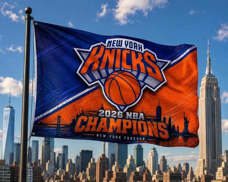 N.Y Knicks 2×3,3×5,4×6,5×8 FT Flag USA Fast Shipping