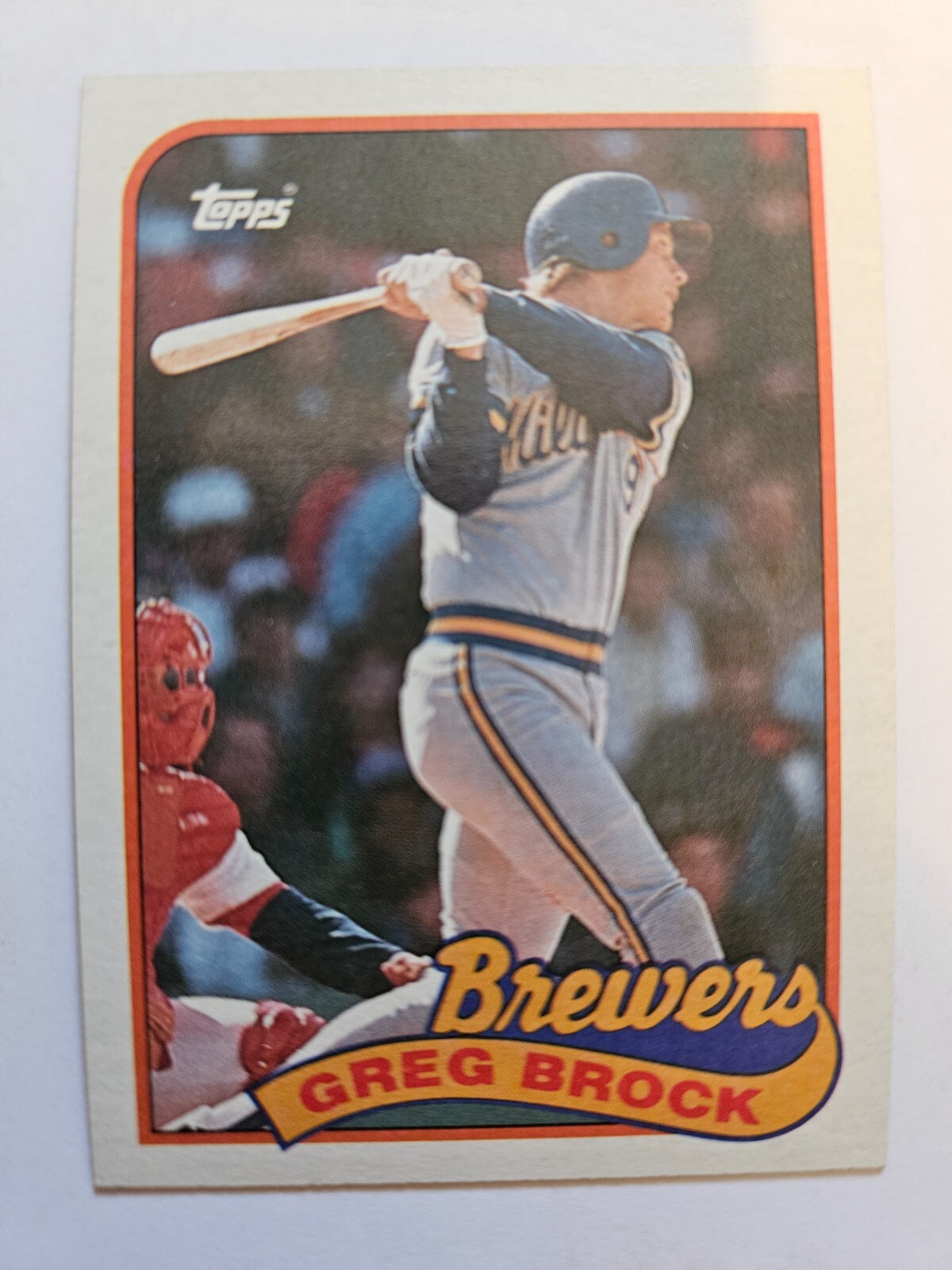 1989 TOPPS GREG BROCK #517 NM