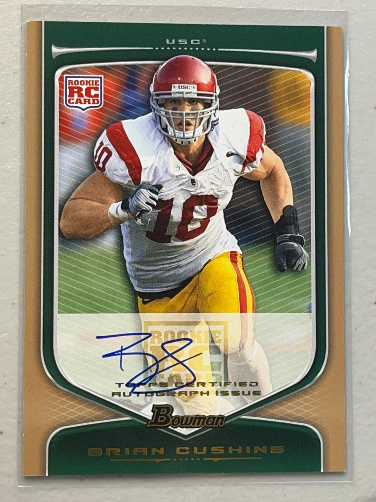 Brian Cushing 2009 Bowman /99 Bronze RC Auto Autograph Rookie USC #131