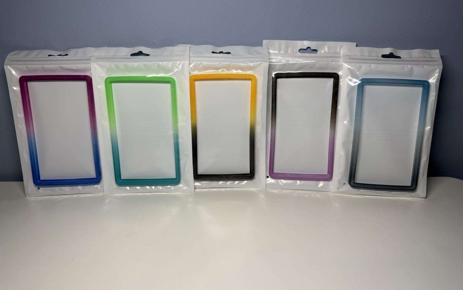 5x PSA Graded Card Slab TPU Bumper Guard Protector Bundle – Mixed Colors/Styles