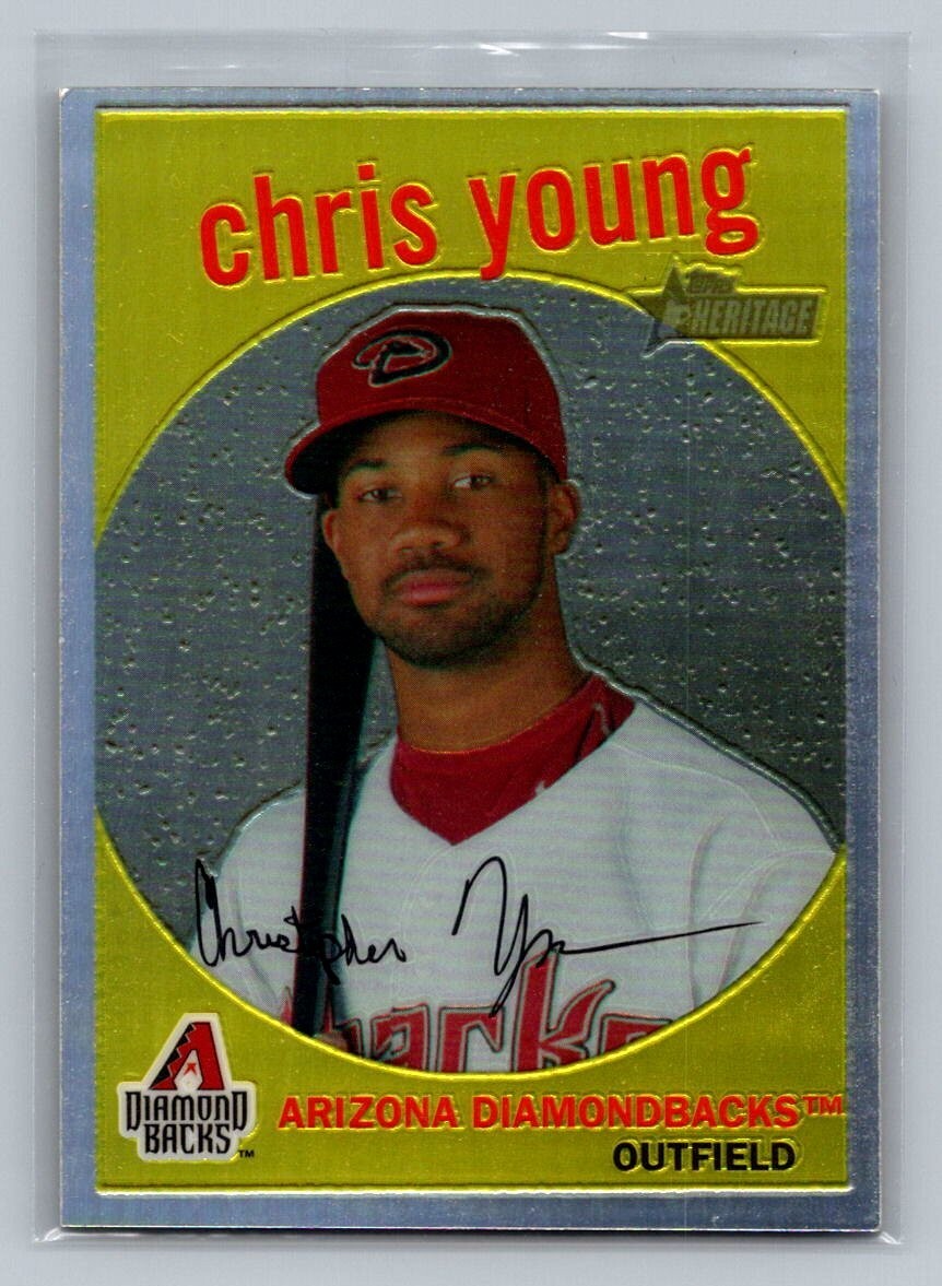 2008 Topps Heritage Chrome Refractor #C51 CHRIS YOUNG /559 Arizona Diamondbacks