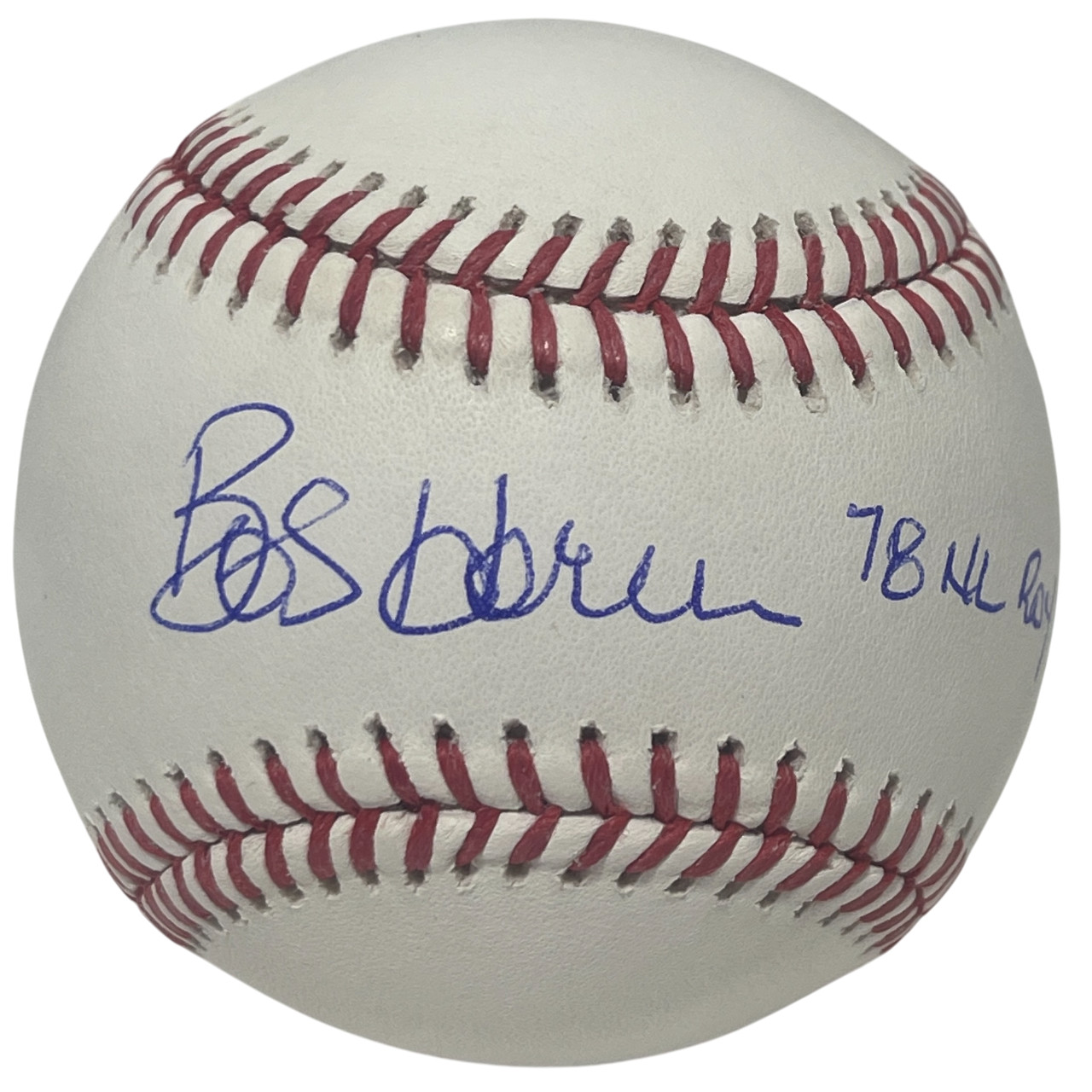 Bob Horner Signed ROMLB Baseball w/ 78 NL ROY Beckett Witness BAS COA