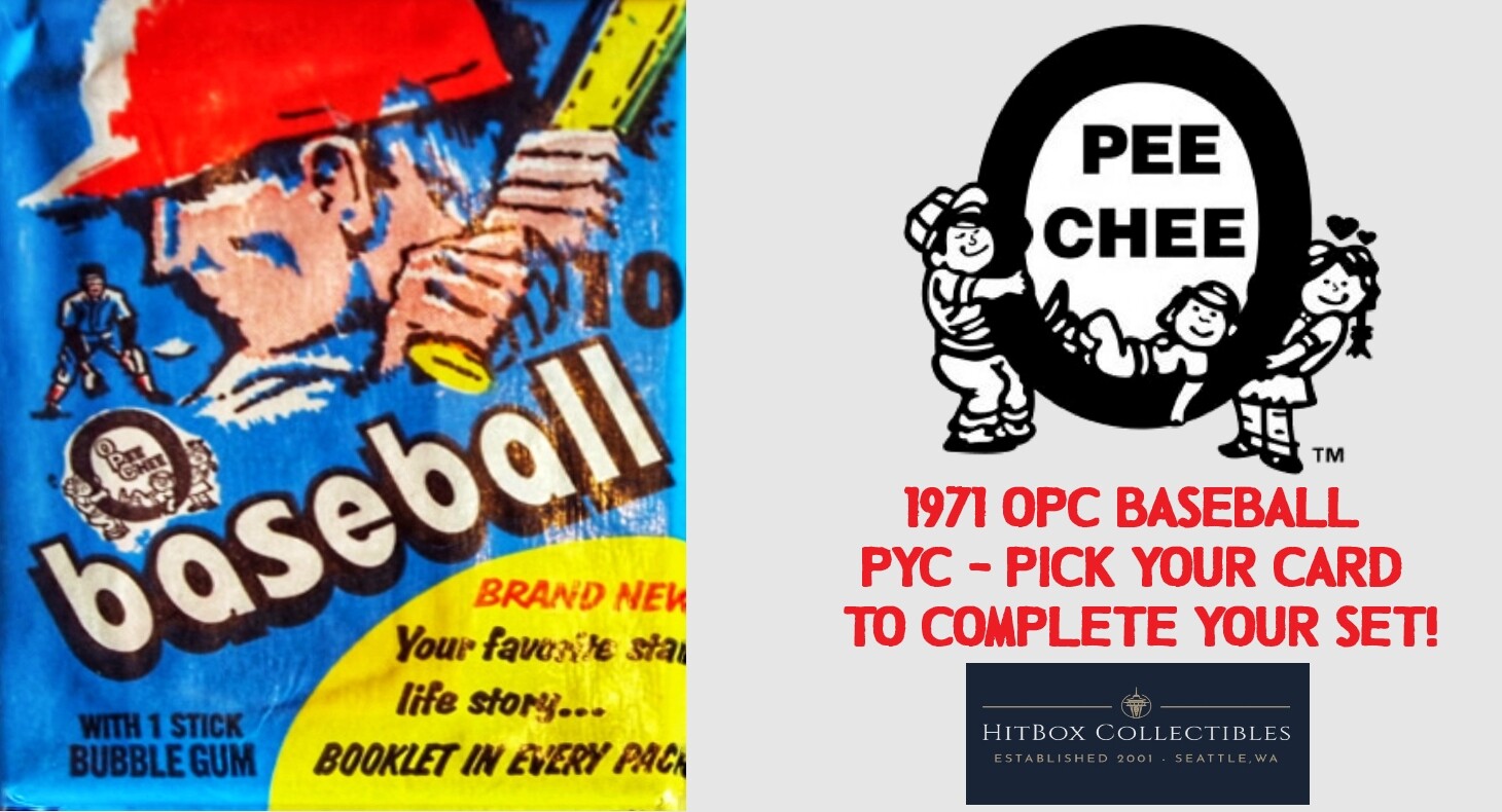 1971 OPC O-Pee-Chee – PYC Pick Complete Set World Series RC Checklist AL Leader