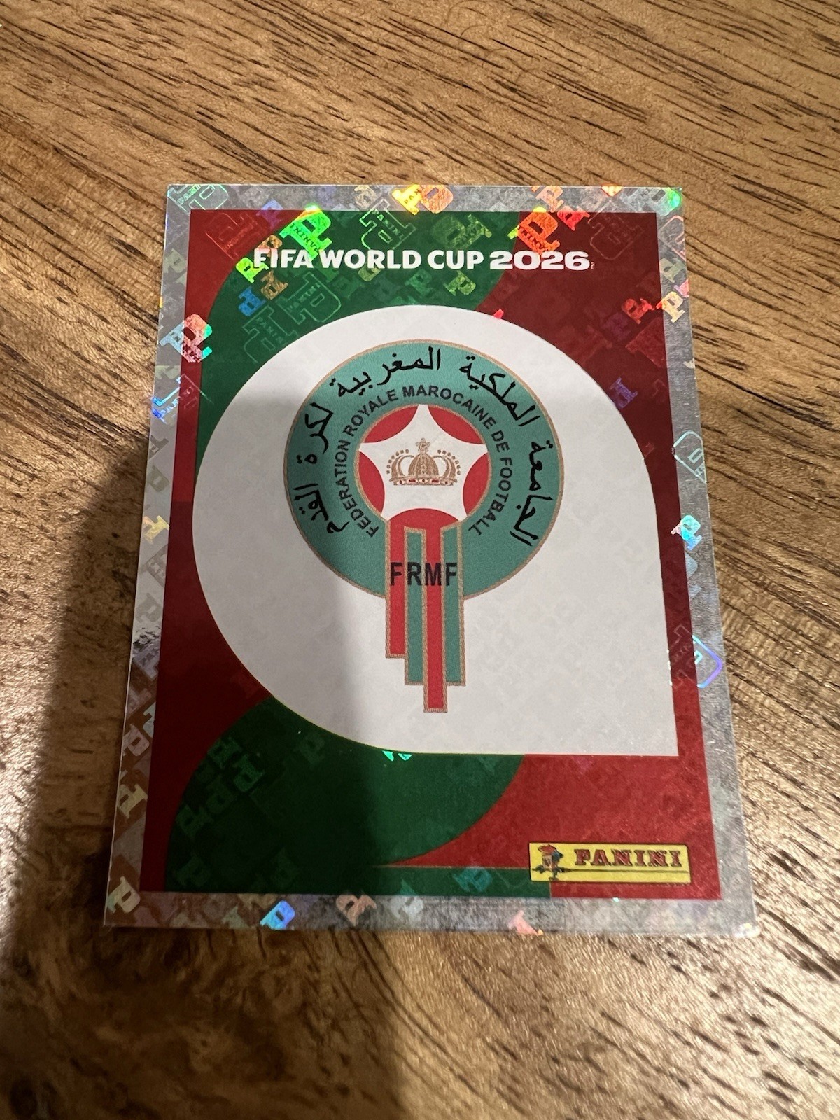 Panini FIFA World Cup 2026 Sticker MAR 1 Morocco Crest Club Badge/Logo